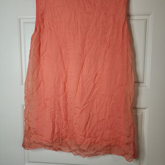 Carla Conti Tank Top Womens Small Made in Italy Peach Fairy Romcom Cottage Core - Picture 7 of 7